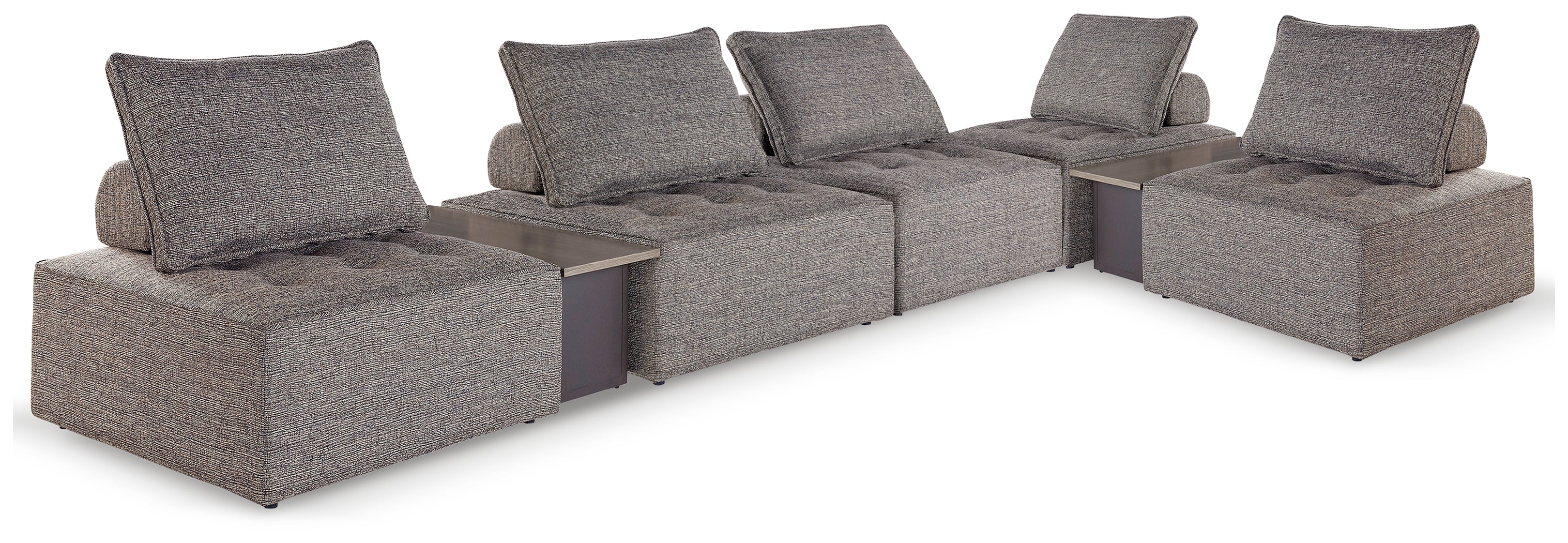 Hoover Furniture Outlet - Ashley Furniture - Bree Zee 7-Piece Outdoor Modular Seating - 7-Piece Outdoor Modular Seating - P160P13