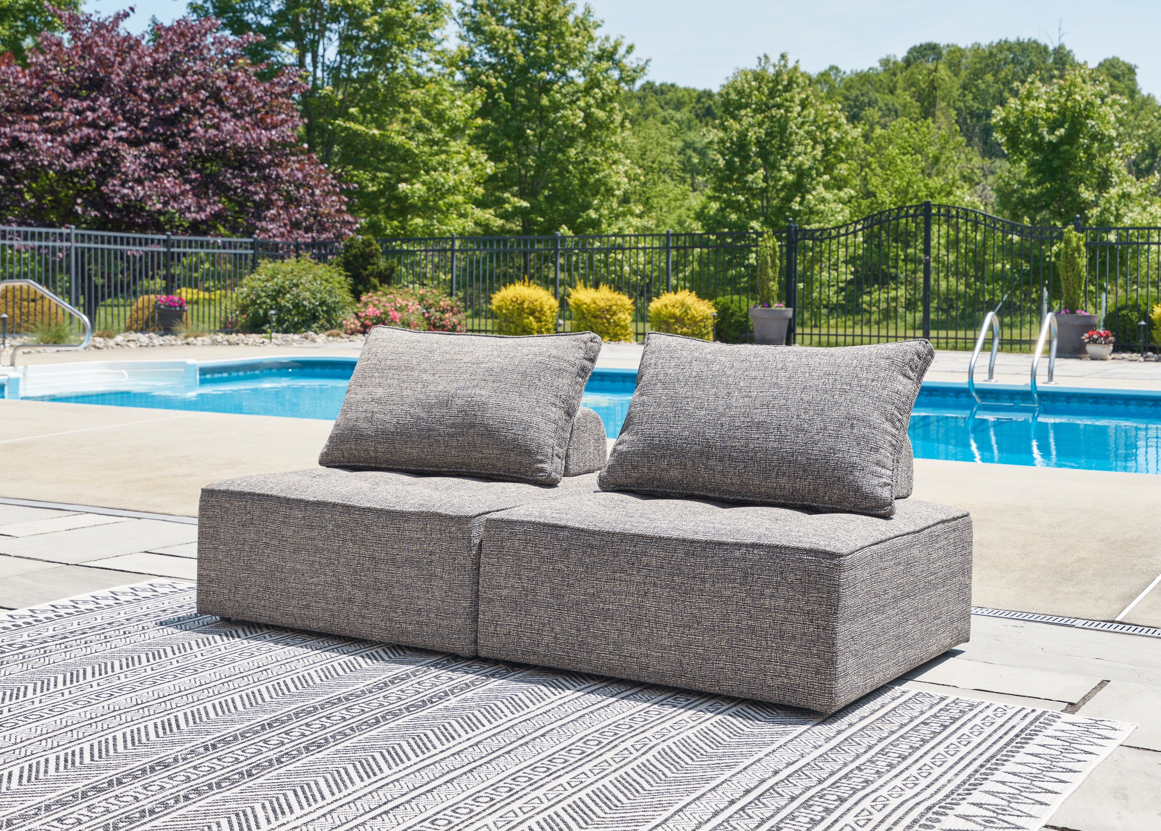 Hoover Furniture Outlet - Ashley Furniture - Bree Zee 2-Piece Outdoor Sectional - 2-Piece Outdoor Sectional - P160P3
