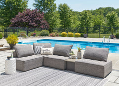 Hoover Furniture Outlet - Ashley Furniture - Bree Zee 5-Piece Outdoor Sectional - 5-Piece Outdoor Sectional - P160P5