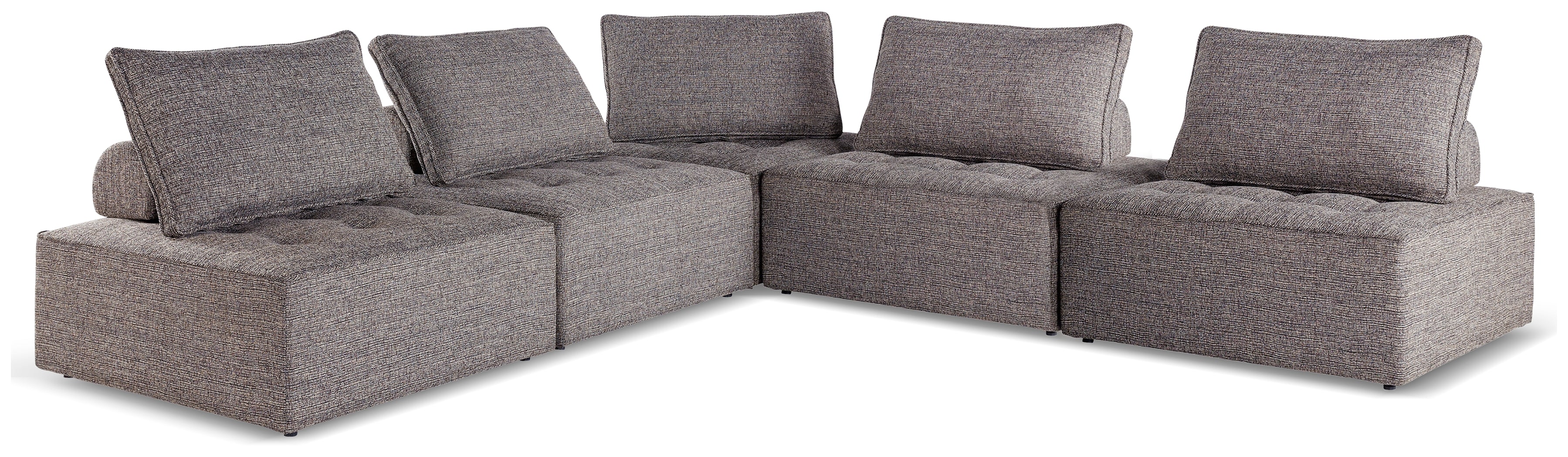 Hoover Furniture Outlet - Ashley Furniture - Bree Zee 5-Piece Outdoor Modular Seating - 5-Piece Outdoor Modular Seating - P160P10