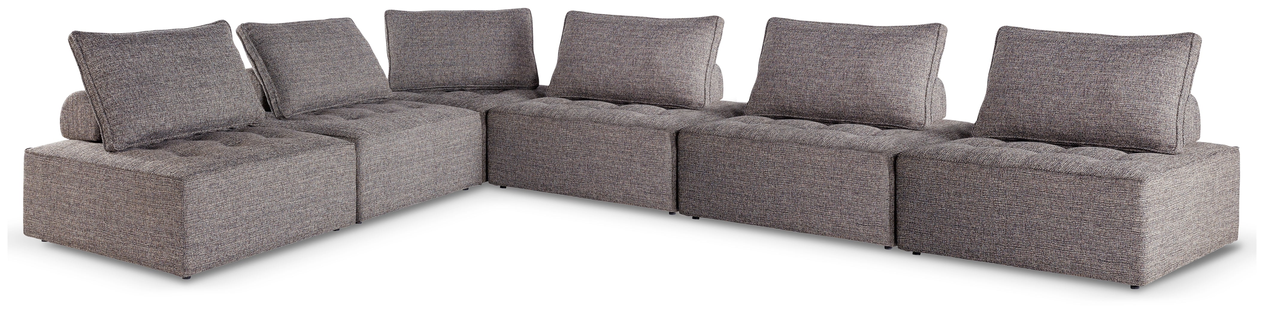 Hoover Furniture Outlet - Ashley Furniture - Bree Zee 6-Piece Outdoor Modular Seating - 6-Piece Outdoor Modular Seating - P160P11