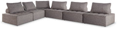 Hoover Furniture Outlet - Ashley Furniture - Bree Zee 6-Piece Outdoor Modular Seating - 6-Piece Outdoor Modular Seating - P160P11