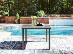 Hoover Furniture Outlet - Ashley Furniture - Rocky Creek Outdoor Dining Table - Square Dining Table w/UMB OPT - PCP326-615