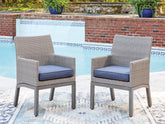 Hoover Furniture Outlet - Ashley Furniture - Half Moon Beach Outdoor Arm Chair with Cushion (Set of 2) - Arm Chair With Cushion (Set of 2) - PCP418-601A