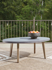 Hoover Furniture Outlet - Ashley Furniture - Harmony Headlands Outdoor Coffee Table - Oval Cocktail Table - PCP428-701