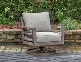 Hoover Furniture Outlet - Ashley Furniture - Hillside Barn Outdoor Swivel Lounge with Cushion - Swivel Lounge w/ Cushion - P564-821