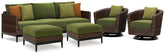 Hoover Furniture Outlet - Ashley Furniture - Horizon Hall Outdoor Sofa, 2 Lounge Chairs and 2 Ottomans - Outdoor Sofa, 2 Lounge Chairs and 2 Ottomans - P572P4