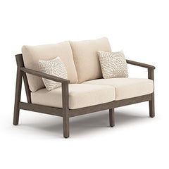 Hoover Furniture Outlet - Ashley Furniture - Adams Lane Outdoor Loveseat - Loveseat w/Cushion - PCP602-835