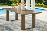 Hoover Furniture Outlet - Ashley Furniture - Serene Bay Outdoor Dining Table - RECT Dining Table w/UMB OPT - P671-625