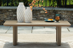 Hoover Furniture Outlet - Ashley Furniture - Serene Bay Outdoor Coffee Table - Rectangular Cocktail Table - P671-701