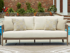 Hoover Furniture Outlet - Ashley Furniture - Serene Bay Outdoor Sofa with Cushion - Sofa with Cushion - P671-838