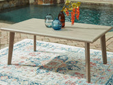 Hoover Furniture Outlet - Ashley Furniture - Cliff Trails Outdoor Dining Table - RECT Dining Table w/UMB OPT - PCP690-625