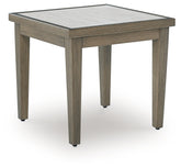 Hoover Furniture Outlet - Ashley Furniture - Rainier Ranch Outdoor End Table - Square End Table / Brown/Beige - P701-702