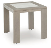 Hoover Furniture Outlet - Ashley Furniture - Kimpton Isle Outdoor End Table - Square End Table / Brown - P704-702