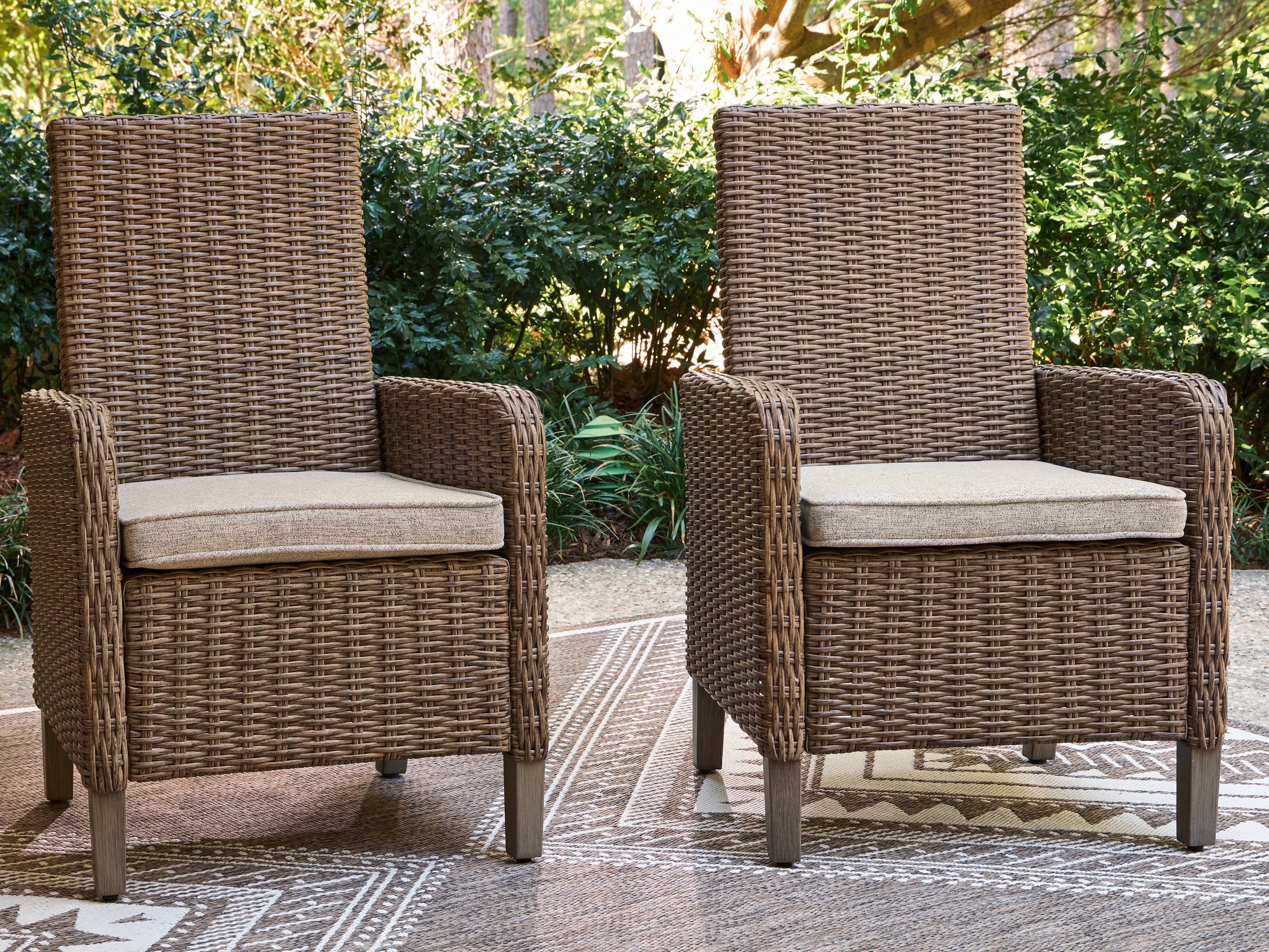 Hoover Furniture Outlet - Ashley Furniture - Laguna Heights Arm Chair with Cushion (Set of 2) - Arm Chair With Cushion (Set of 2) - PCP790-601A