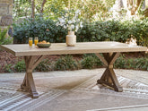 Hoover Furniture Outlet - Ashley Furniture - Laguna Heights Outdoor Dining Table - RECT Dining Table w/UMB OPT - PCP790-625
