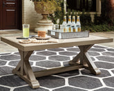 Hoover Furniture Outlet - Ashley Furniture - Beachcroft Outdoor Coffee Table - Rectangular Cocktail Table - P791-701