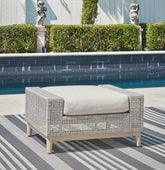 Hoover Furniture Outlet - Ashley Furniture - Seton Creek Outdoor Ottoman with Cushion - Ottoman with Cushion - P798-814