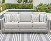 Hoover Furniture Outlet - Ashley Furniture - Seton Creek Outdoor Sofa with Cushion - Sofa with Cushion - P798-838