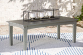 Hoover Furniture Outlet - Ashley Furniture - Visola Outdoor Coffee Table - Rectangular Cocktail Table - P802-701