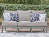 Hoover Furniture Outlet - Ashley Furniture - Cove Beach Outdoor Sofa with Cushion - Sofa with Cushion - PCP803-838