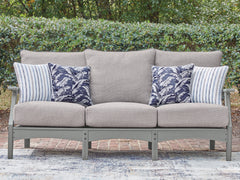 Hoover Furniture Outlet - Ashley Furniture - Cove Beach Outdoor Sofa with Cushion - Sofa with Cushion - PCP803-838