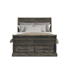 Park Ridge Full Sleigh Storage Bed in Charcoal