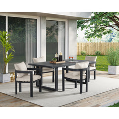 Playa Dining Chair - Dark Grey and Olefin Beige (2 Per Carton) – SKU O-16230-3-SC | Elements