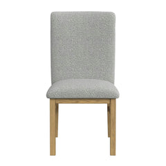 Portland Side Chair with Grey Fabric (PGY1113-4) in Natural (2 Per Carton)