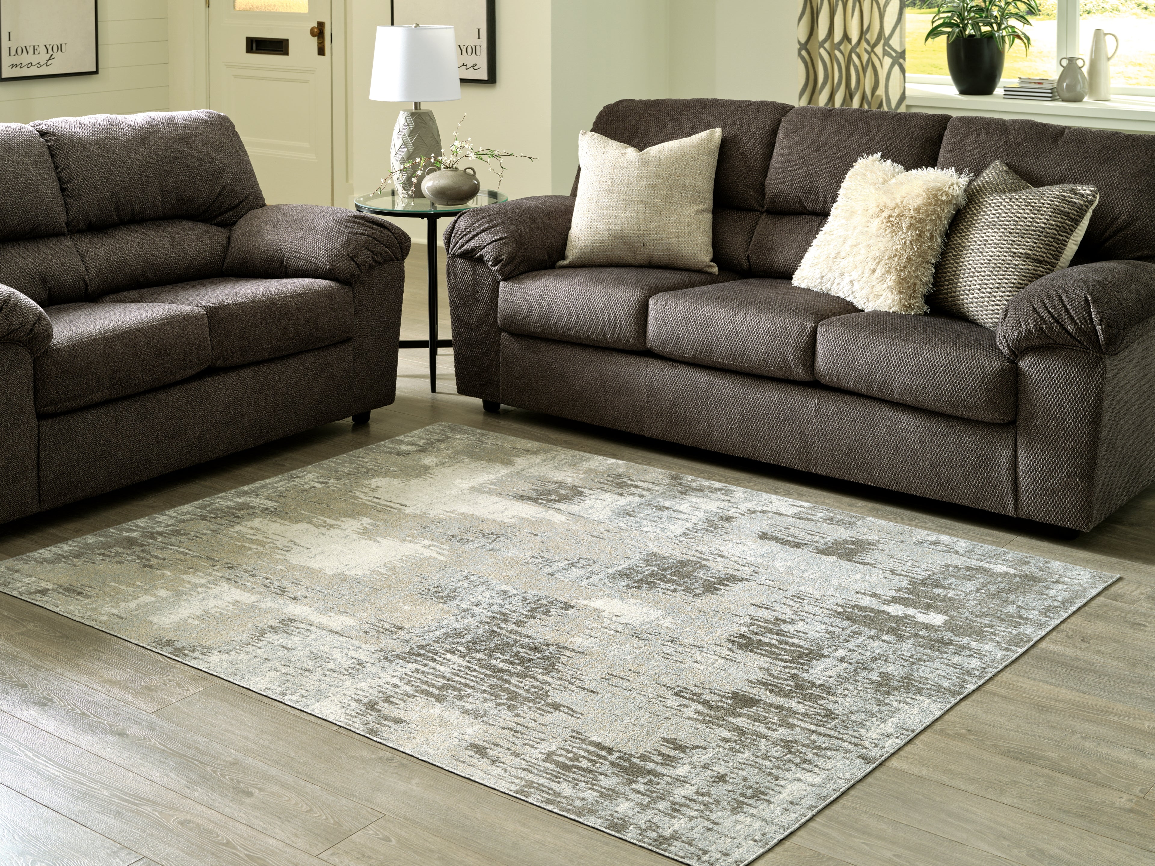 Hoover Furniture Outlet - Ashley Furniture - Arriston 7'10" x 10' Washable Rug - 7'10" x 10' Washable Rug - R405561