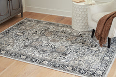 Hoover Furniture Outlet - Ashley Furniture - Gregmoore 5'2" x 6'10" Washable Rug - 5'2" x 6'10" Washable Rug - R405822
