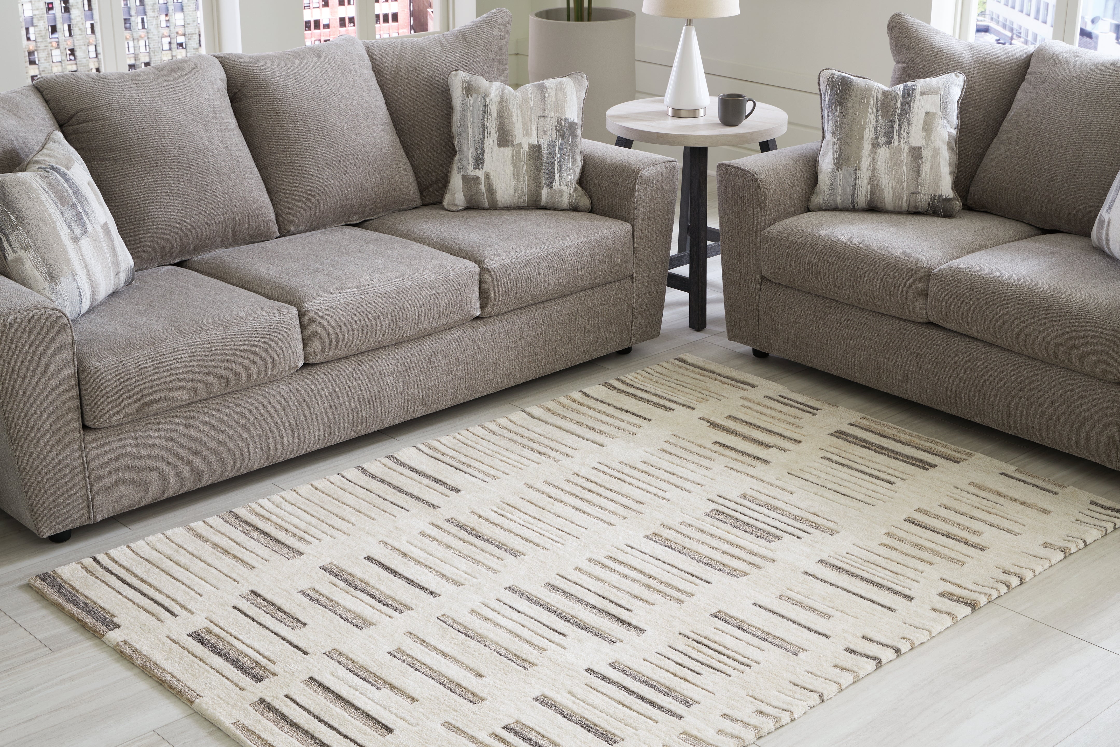 Hoover Furniture Outlet - Ashley Furniture - Leesdale 5' x 7' Rug - 5' x 7' Rug - R406422