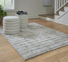 Hoover Furniture Outlet - Ashley Furniture - Laddway 5' x 7' Rug - 5' x 7' Rug - R406882