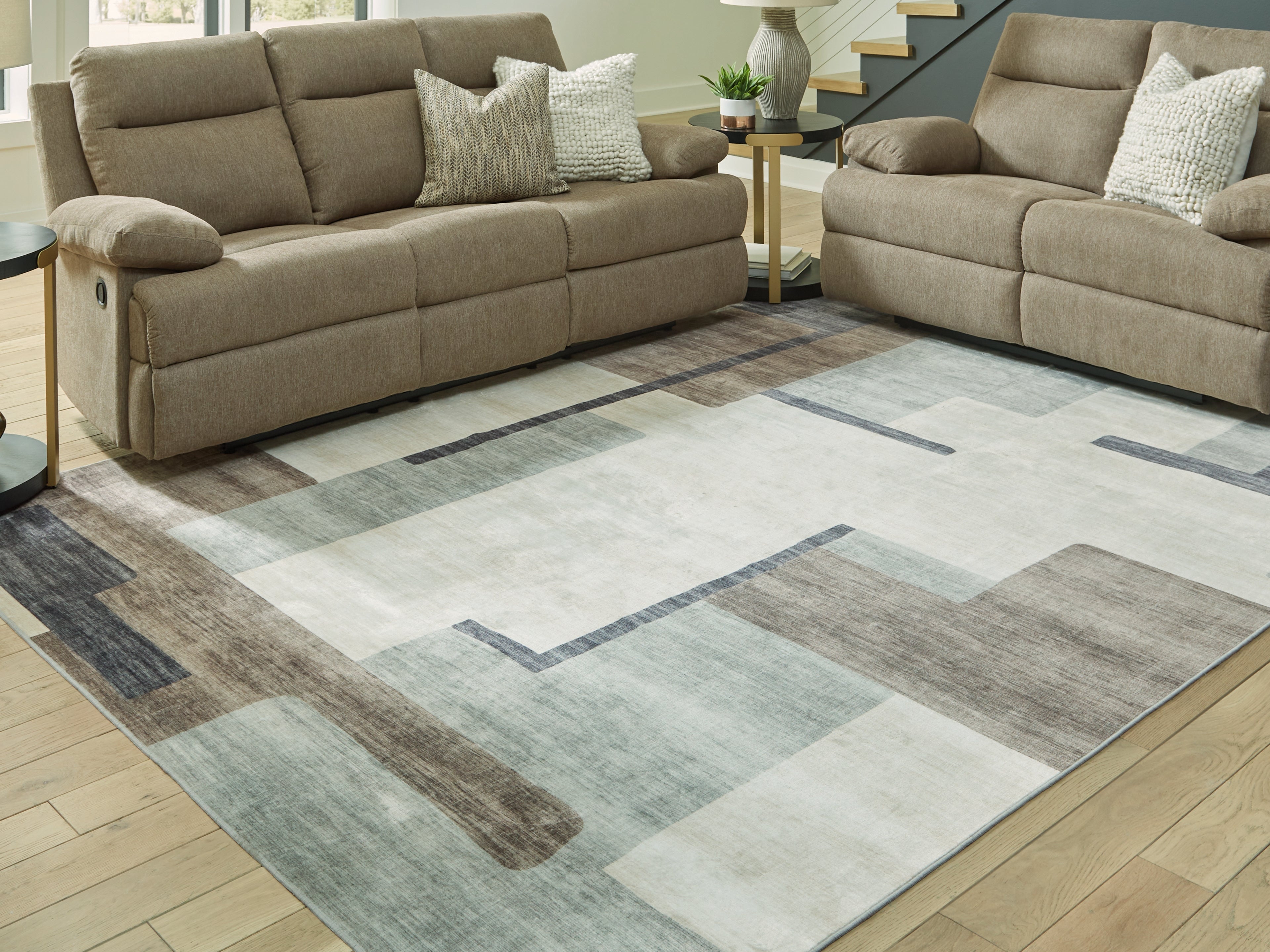 Hoover Furniture Outlet - Ashley Furniture - Larkport Washable 8' x 10' Area Rug - Washable 8' x 10' Area Rug - R407411
