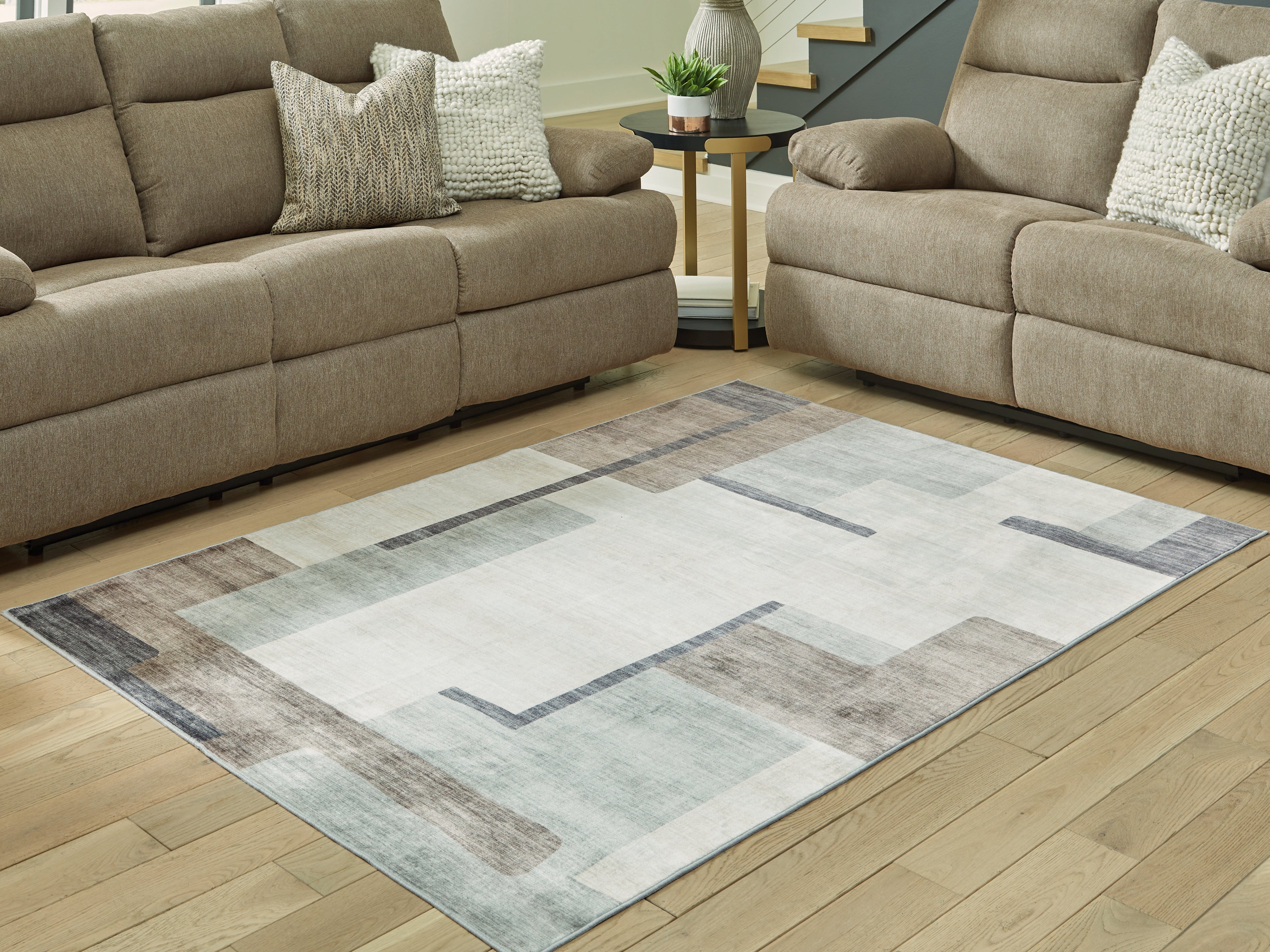 Hoover Furniture Outlet - Ashley Furniture - Larkport Washable 5' x 7' Area Rug - Washable 5' x 7' Area Rug - R407412