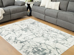 Hoover Furniture Outlet - Ashley Furniture - Tobinbury Washable 5' x 7' Area Rug - Washable 5' x 7' Area Rug - R407422