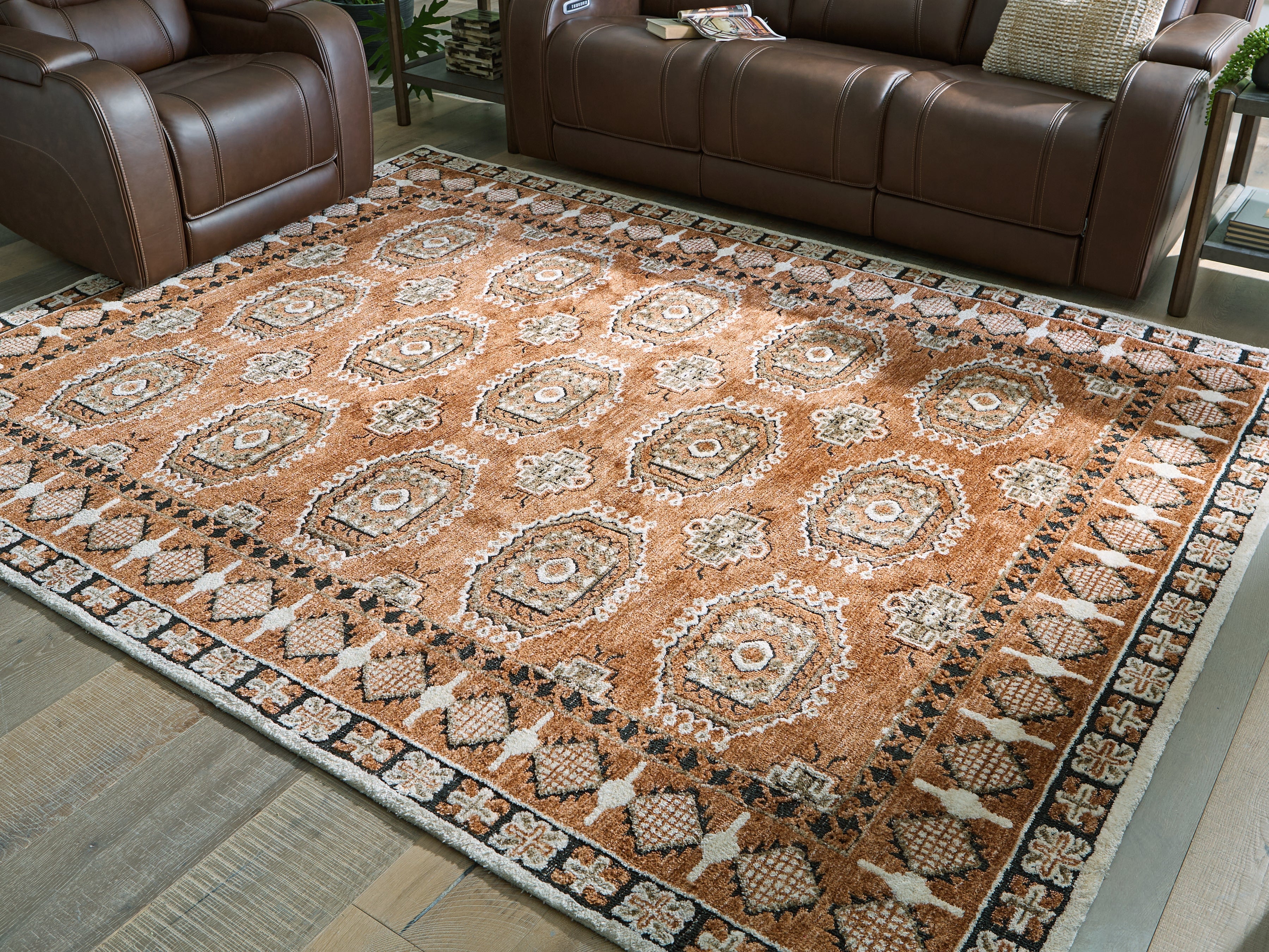 Hoover Furniture Outlet - Ashley Furniture - Qaabiz 7'8" x 10' Area Rug - 7'8" x 10' Area Rug - R407521