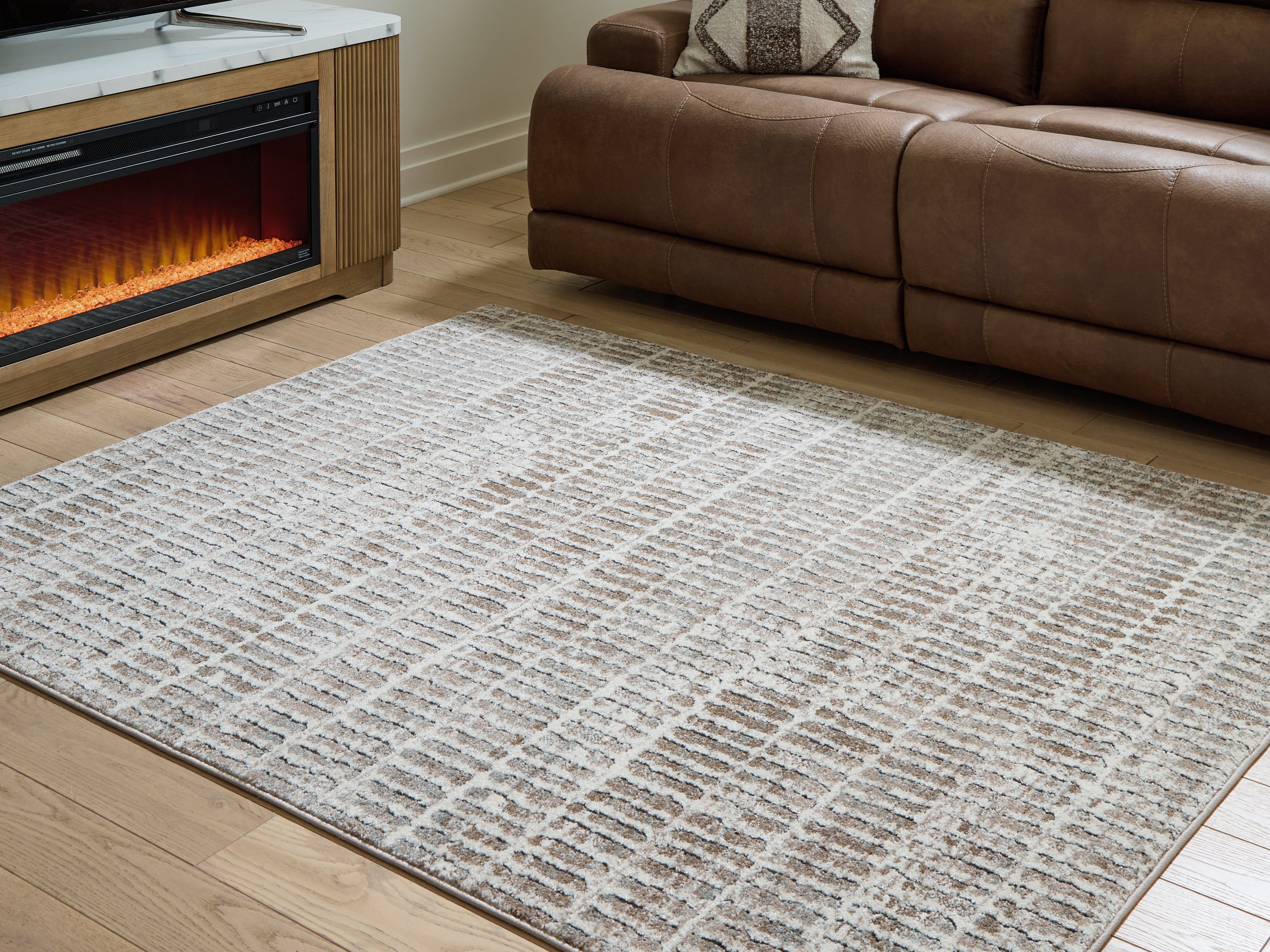 Hoover Furniture Outlet - Ashley Furniture - Fuadwick 5'3" x 7' Area Rug - 5'3" x 7' Area Rug - R407692