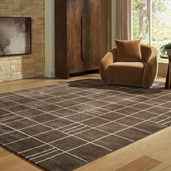 Hoover Furniture Outlet - Ashley Furniture - Rowbrook Extra Large Rug - Extra Large Rug - R408780