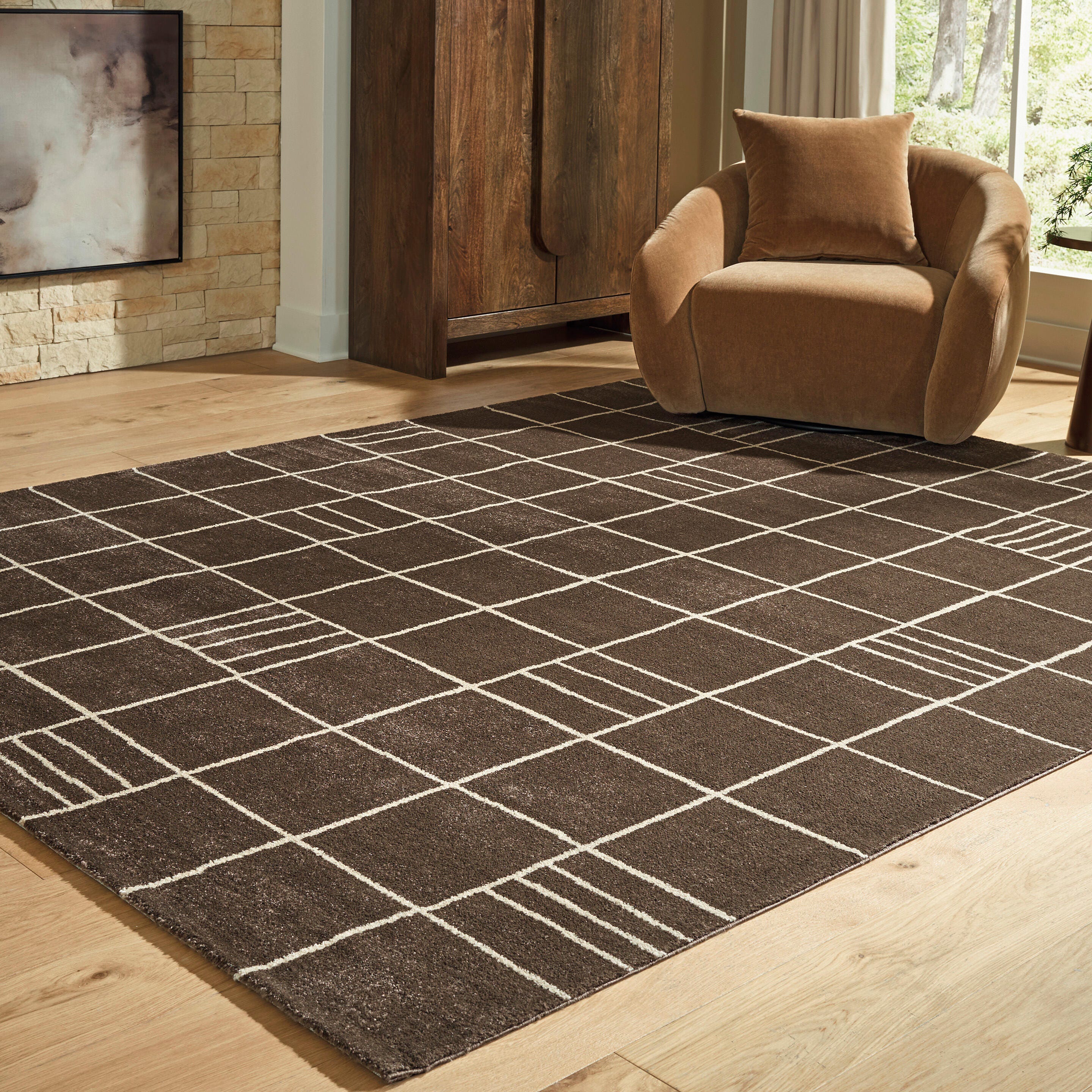 Hoover Furniture Outlet - Ashley Furniture - Rowbrook Large Rug - Large Rug - R408781