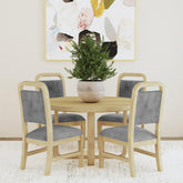 Ridgemont Round Dining Table in Natural – SKU D-14440-6-RDT | Elements