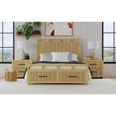 Ridgemont 2-Drawer Nightstand with USB in Natural – SKU B-14440-6-NS2 | Elements