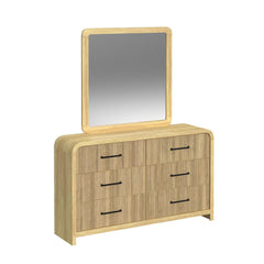 Ridgemont Dresser and Mirror Set in Natural