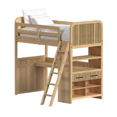 Ridgemont Loft Complete Bunk Bed in Natural