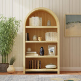 Ridgemont Open Bookcase in Natural – SKU A-14440-6-DC | Elements