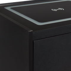Rio Nightstand with Electronic Features in Black