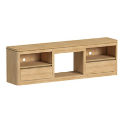 Rosalie 82" TV Console without Fireplace Insert in Natural