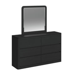 Rosalie Dresser and Mirror Set in Black