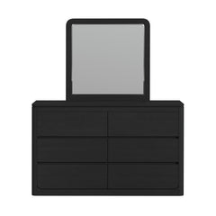 Rosalie Dresser and Mirror Set in Black