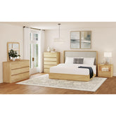 Rosalie Dresser and Mirror Set in Natural – SKU B-16860-6-DRMR | Elements